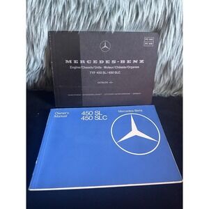 Mercedes-Benz owners manual /Engine Catalog 450 SL 450 SLC Printed In 1977 RARE